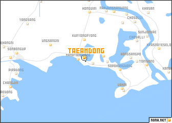 map of Taeam-dong