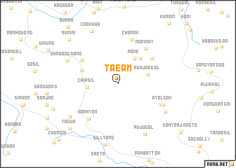 map of T\