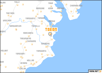 map of Taean