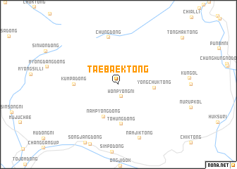 map of Taebaek-tong