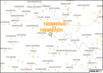 map of Taebaeng-ni