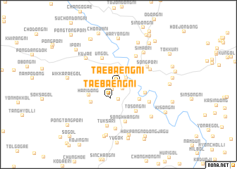 map of Taebaeng-ni