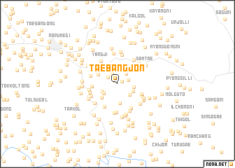 map of Taebangjŏn