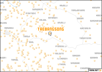 map of Taebangsŏng