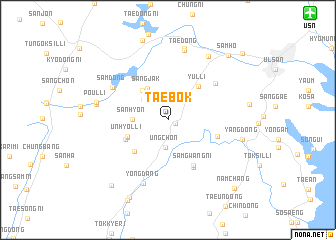 map of Taebok