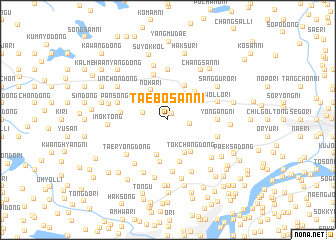 map of Taebosan-ni