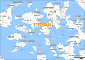 map of T\