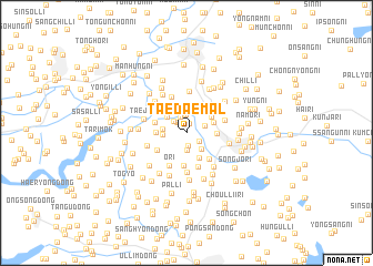 map of Taedae-mal