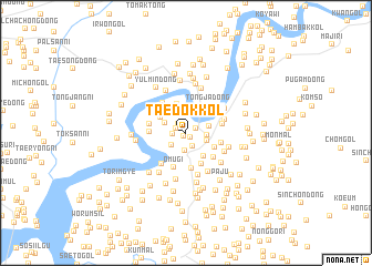 map of Taedŏk-kol