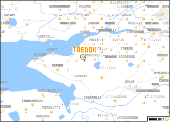 map of Taedŏk