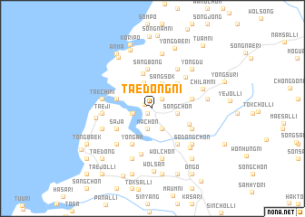 map of Taedŏng-ni