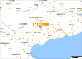 map of Taedŏng-ni