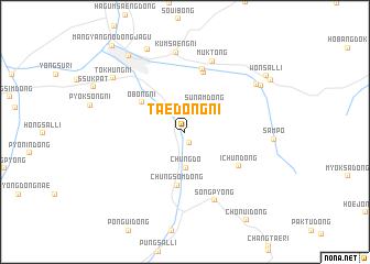 map of Taedŏng-ni