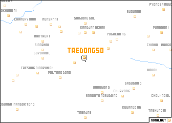 map of Taedongso