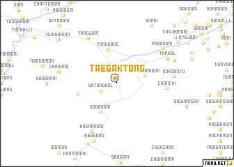 map of Taegak-tong