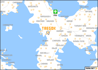 map of Taegok