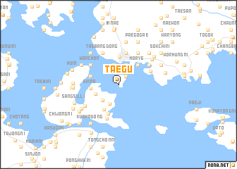 map of Taegu