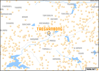 map of Taegwanbong