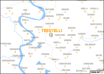 map of Taegyŏl-li