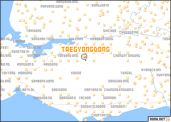 map of Taegyŏng-dong