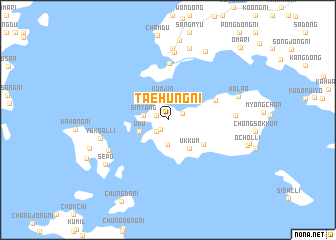 map of Taehŭng-ni