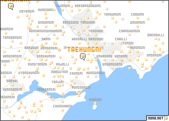 map of Taehŭng-ni