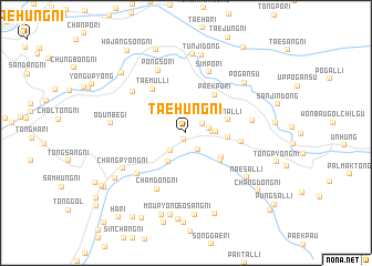 map of Taehŭng-ni