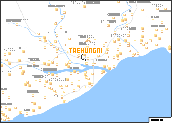 map of Taehŭng-ni