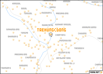 map of Taehŭng 2-dong