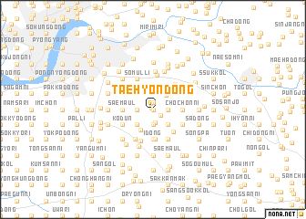 map of Taehyŏn-dong