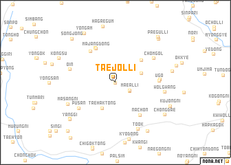 map of Taejŏl-li