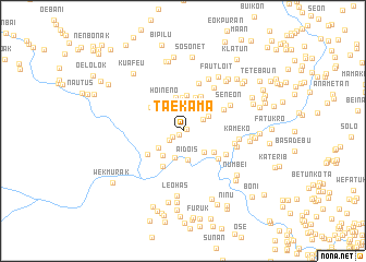 map of Taekama