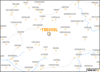 map of Taek-kol