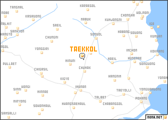 map of Taek-kol