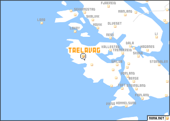 map of Tælavåg