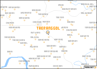 map of Taerang-gol