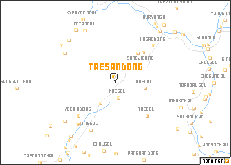 map of Taesan-dong