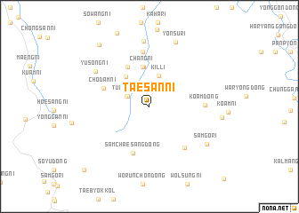 map of Taesan-ni