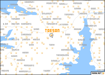 map of Taesan