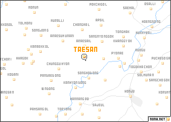 map of Taesan