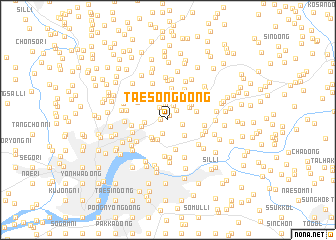 map of Taesŏng-dong