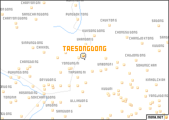 map of Taesŏng-dong