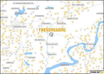 map of Taesŏng-dong