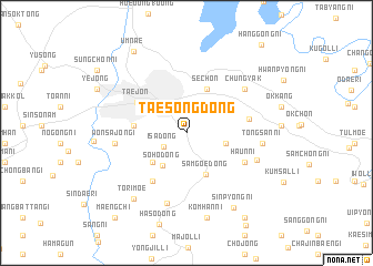 map of Taesŏng-dong