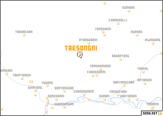 map of Taesŏng-ni