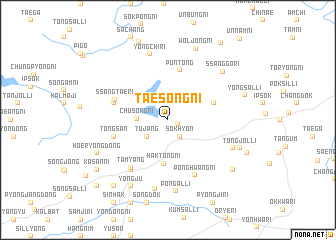map of Taesŏng-ni