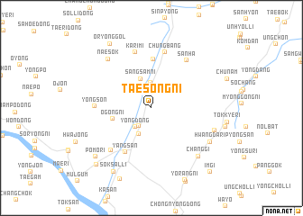 map of Taesŏng-ni