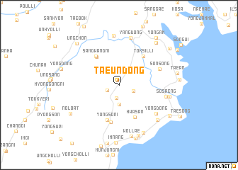 map of Taeun-dong