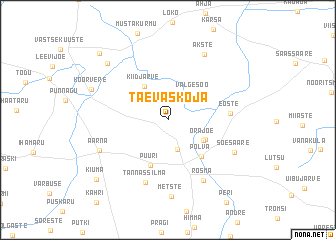 map of Taevaskoja