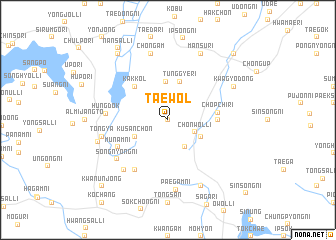 map of Taewŏl